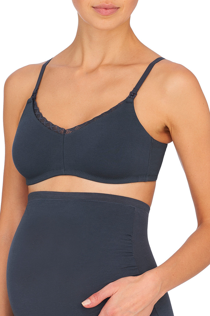 Natori Buy Bliss Maternity Wireless Bra in Ash Navy Online