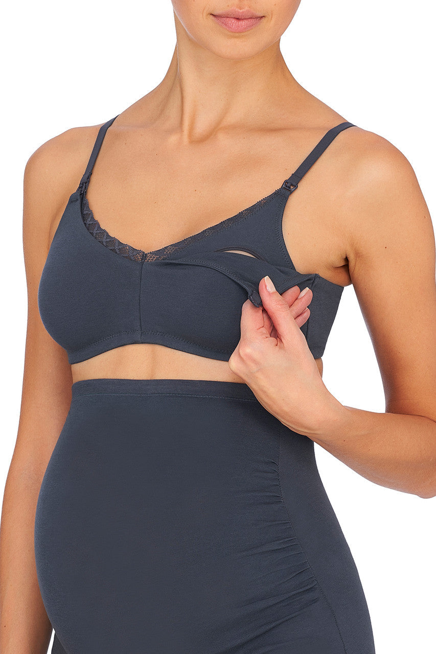Natori Buy Bliss Maternity Wireless Bra in Ash Navy Online