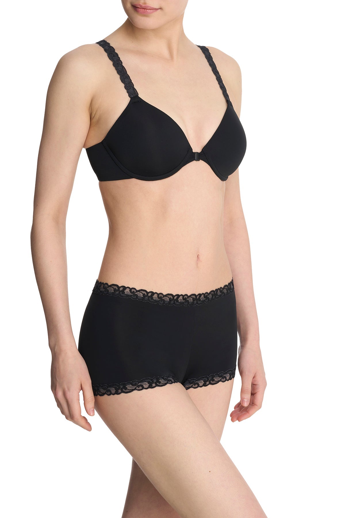 Natori Pure Luxe Convertible Front Close Contour Underwire Bra
