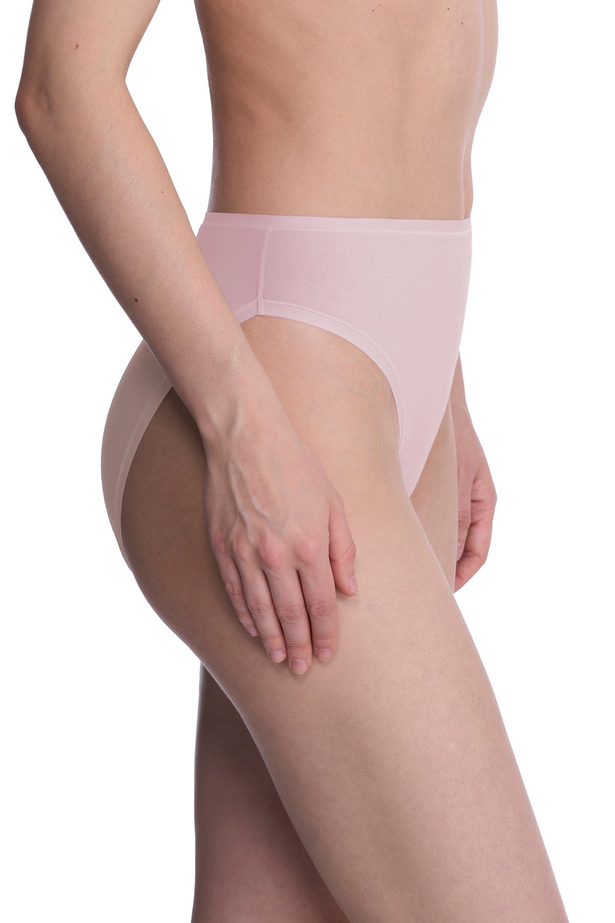 Natori Bliss Bare Cotton High Cut Brief