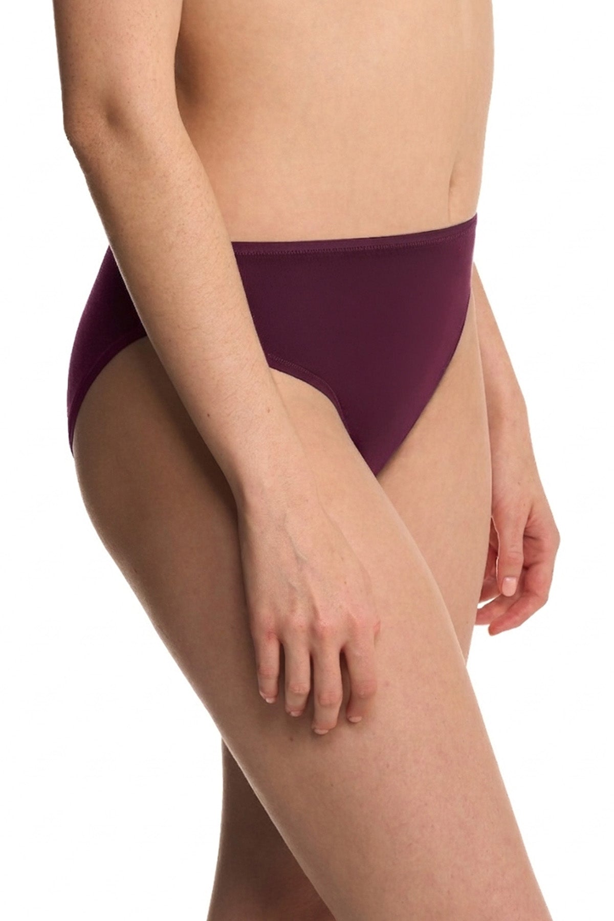 Natori Bliss Bare Cotton High Cut Brief