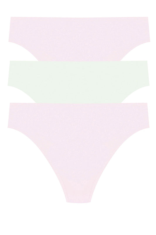 Natori Bliss Bare Cotton Thong 3-Pack