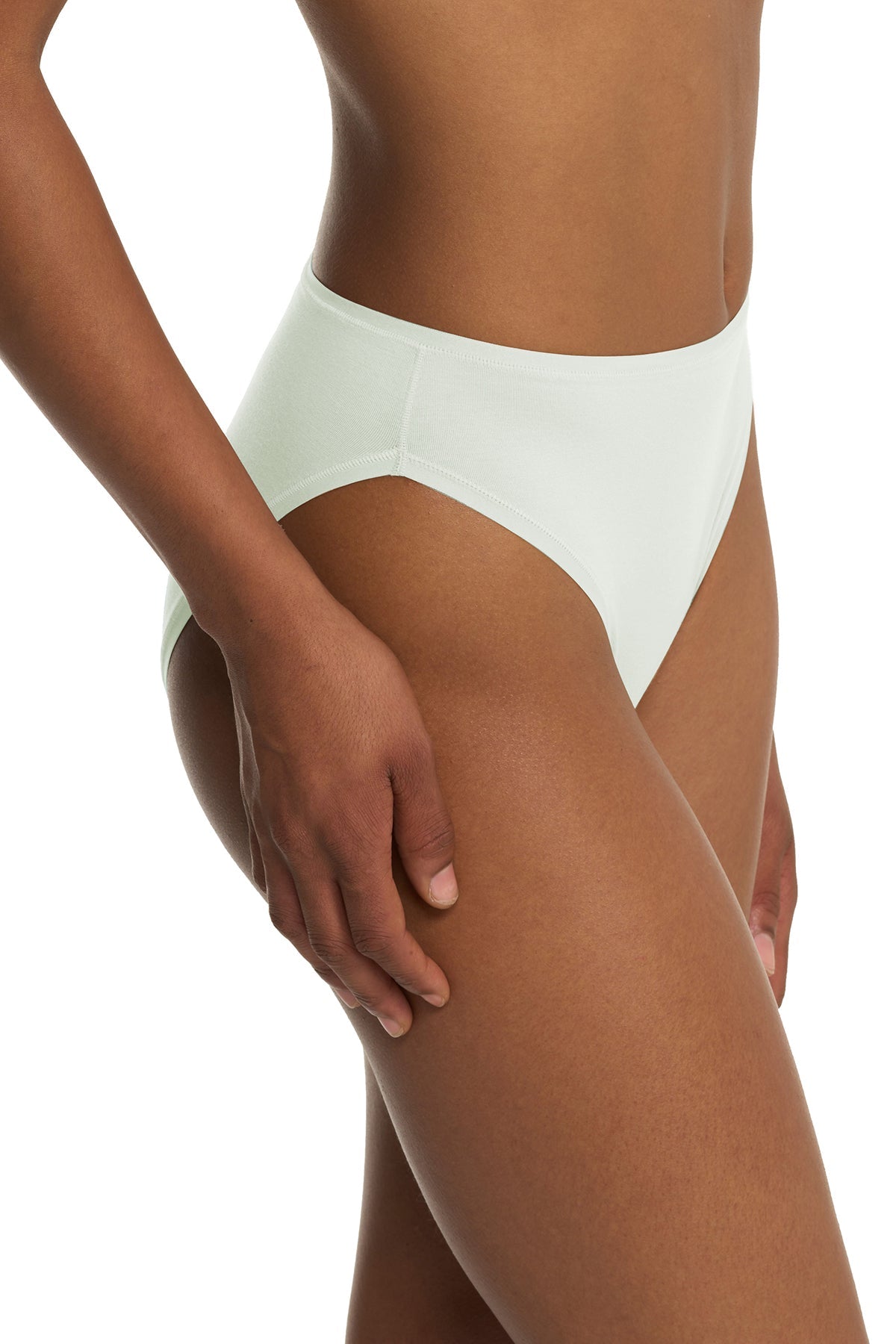 Natori Bliss Bare Cotton High Cut Brief