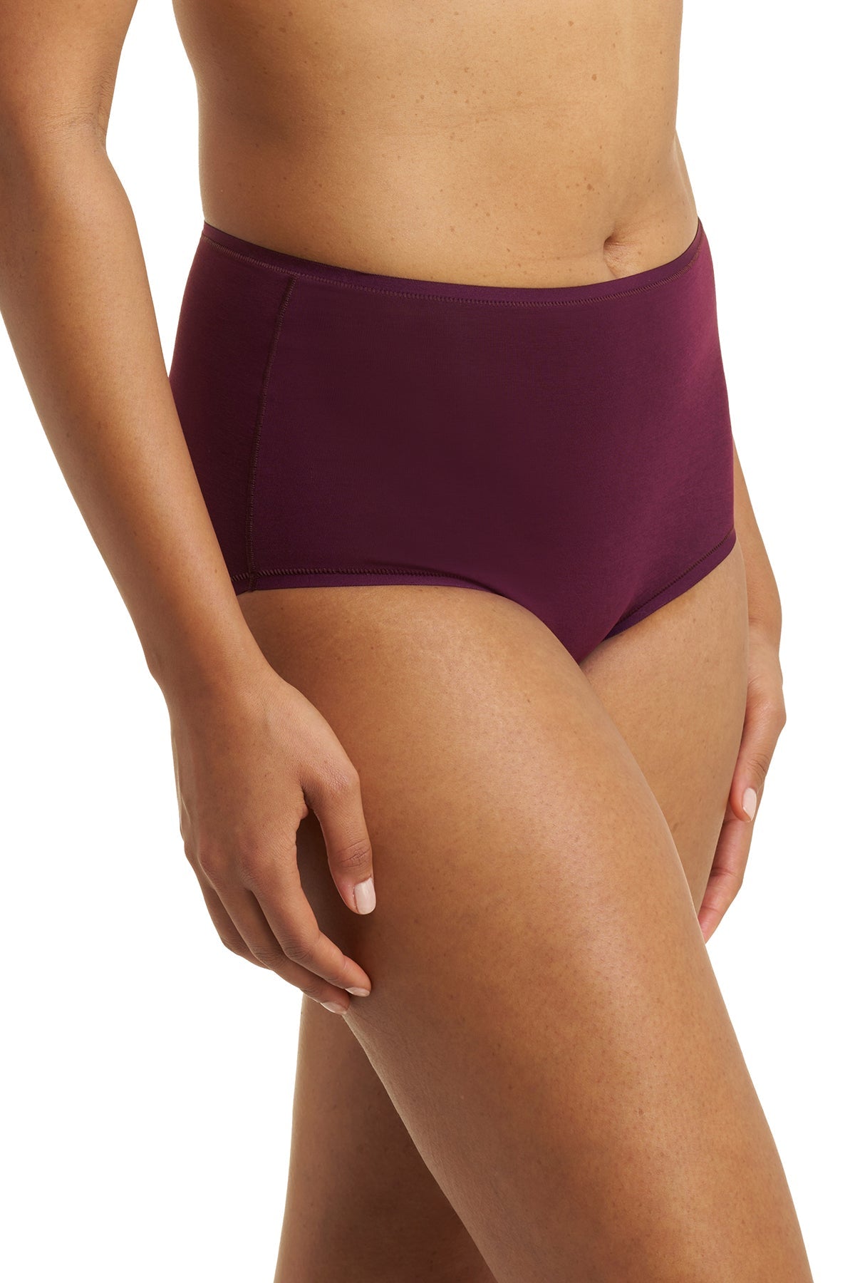 Natori Bliss Bare Cotton High Waist Brief