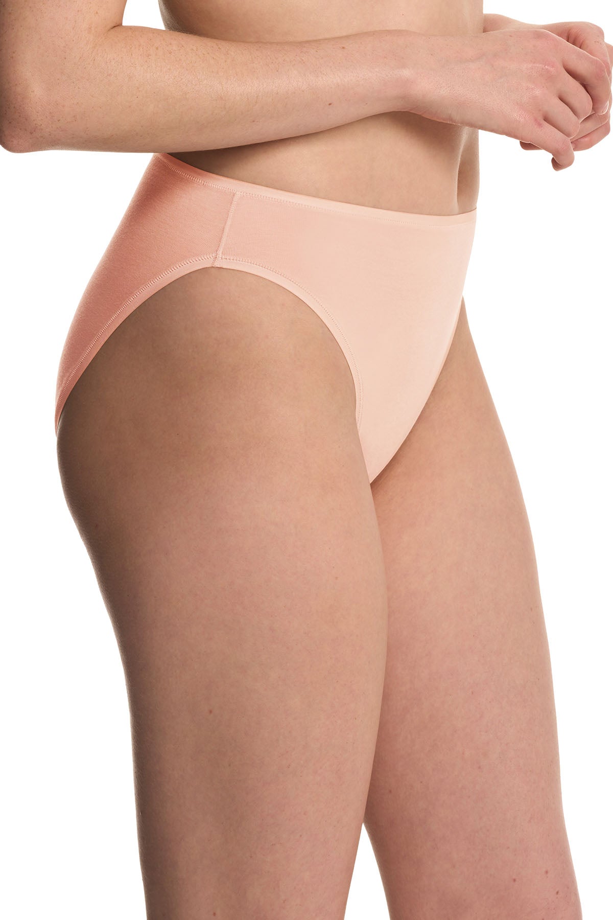 Natori Bliss Bare Cotton High Cut Brief