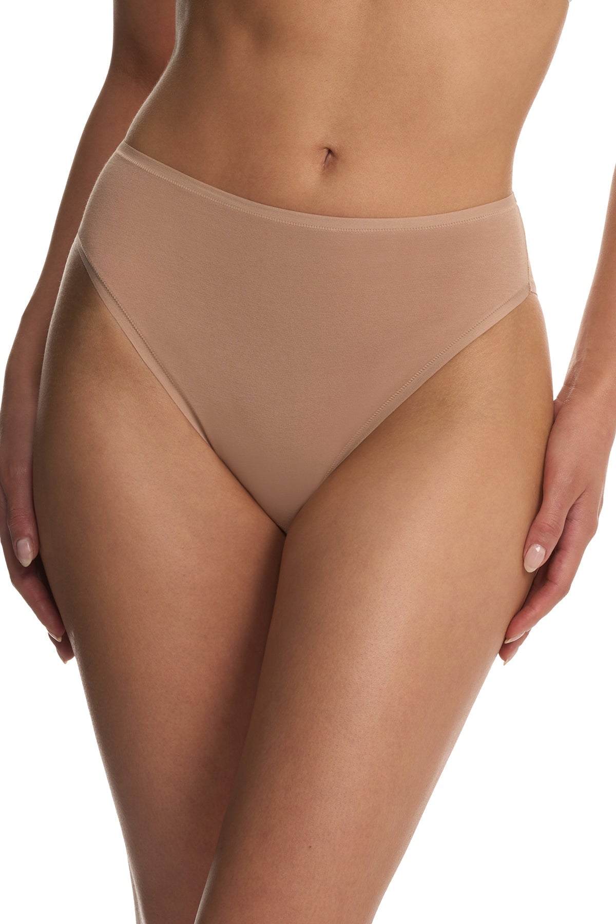 Natori Bliss Bare Cotton High Cut Brief
