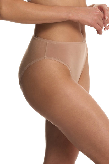 Natori Bliss Bare Cotton High Cut Brief