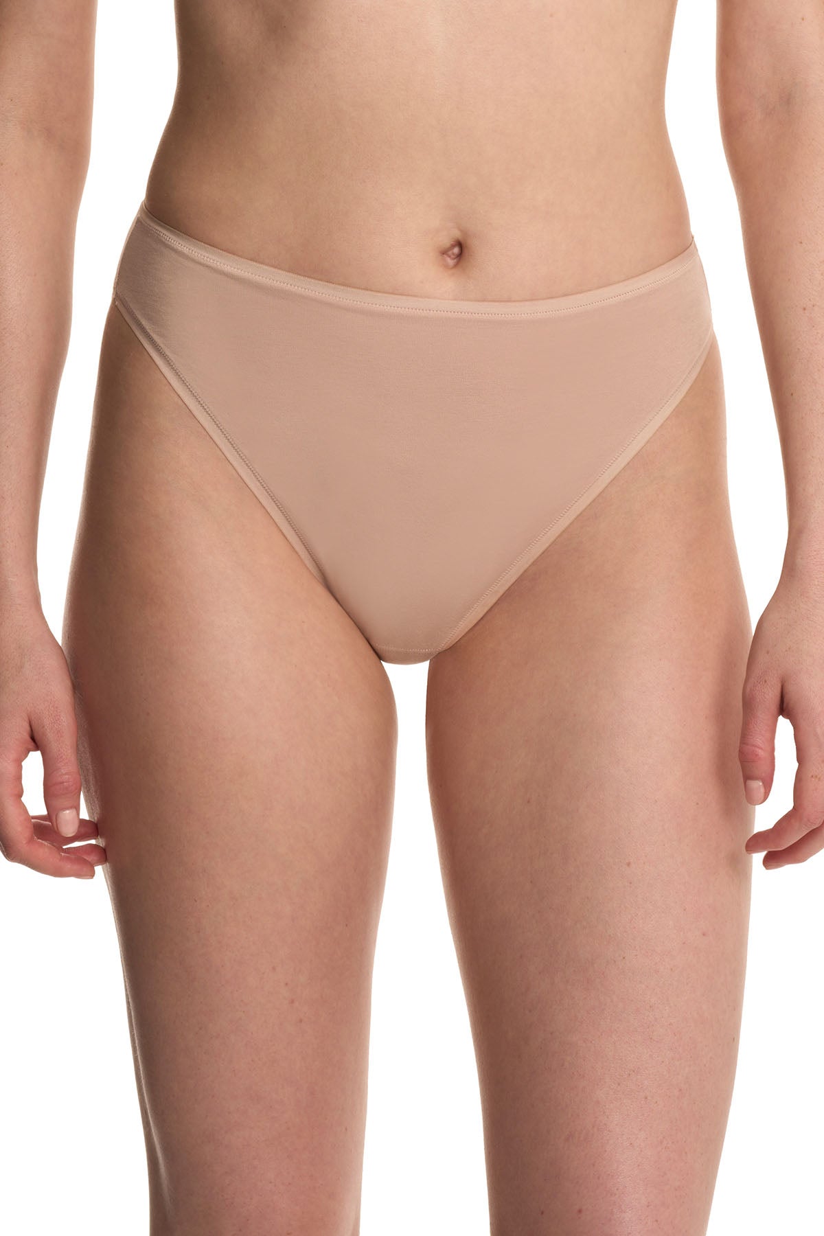 Natori Bliss Bare Cotton High Cut Brief