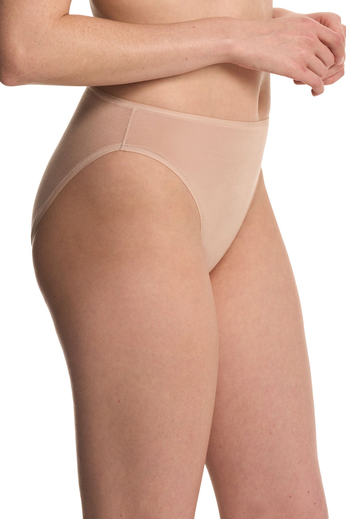 Natori Bliss Bare Cotton High Cut Brief