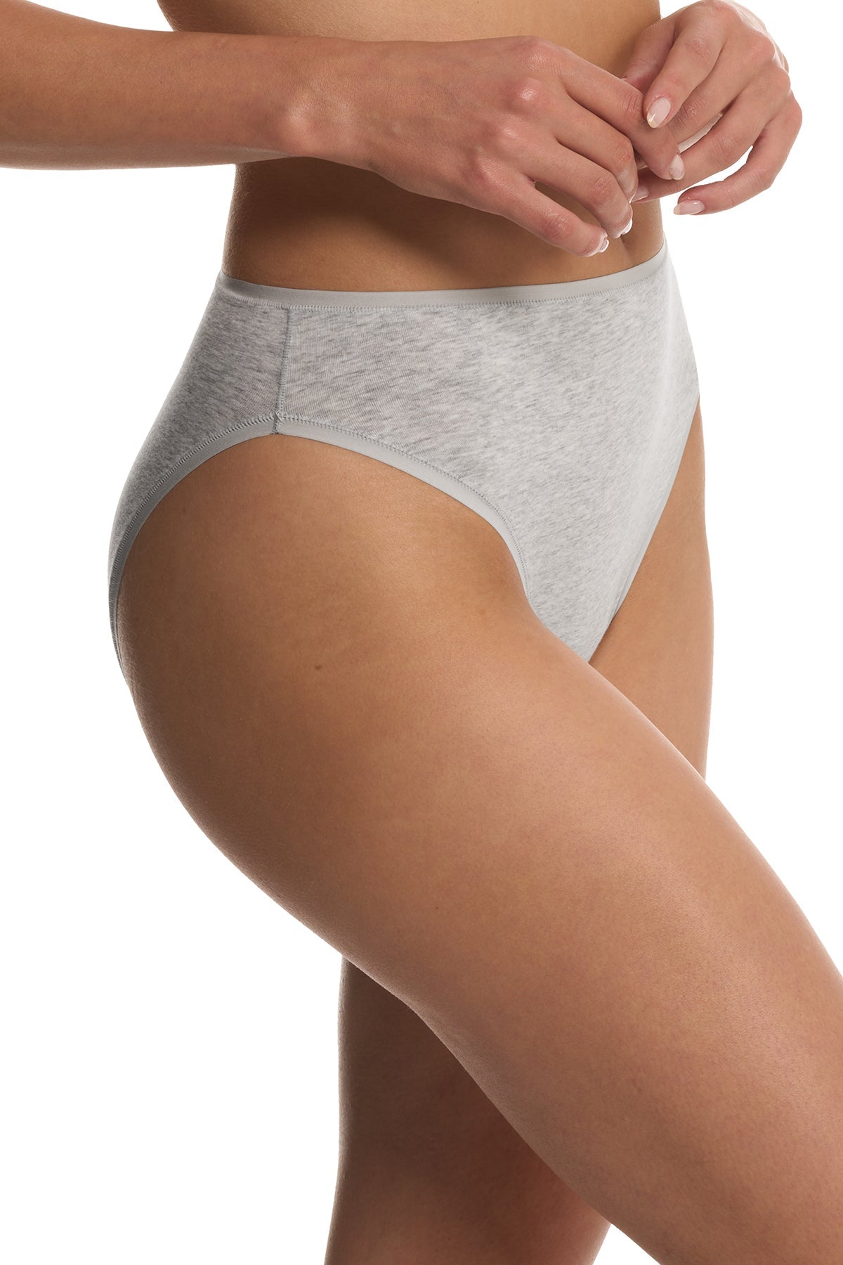 Natori Bliss Bare Cotton High Cut Brief