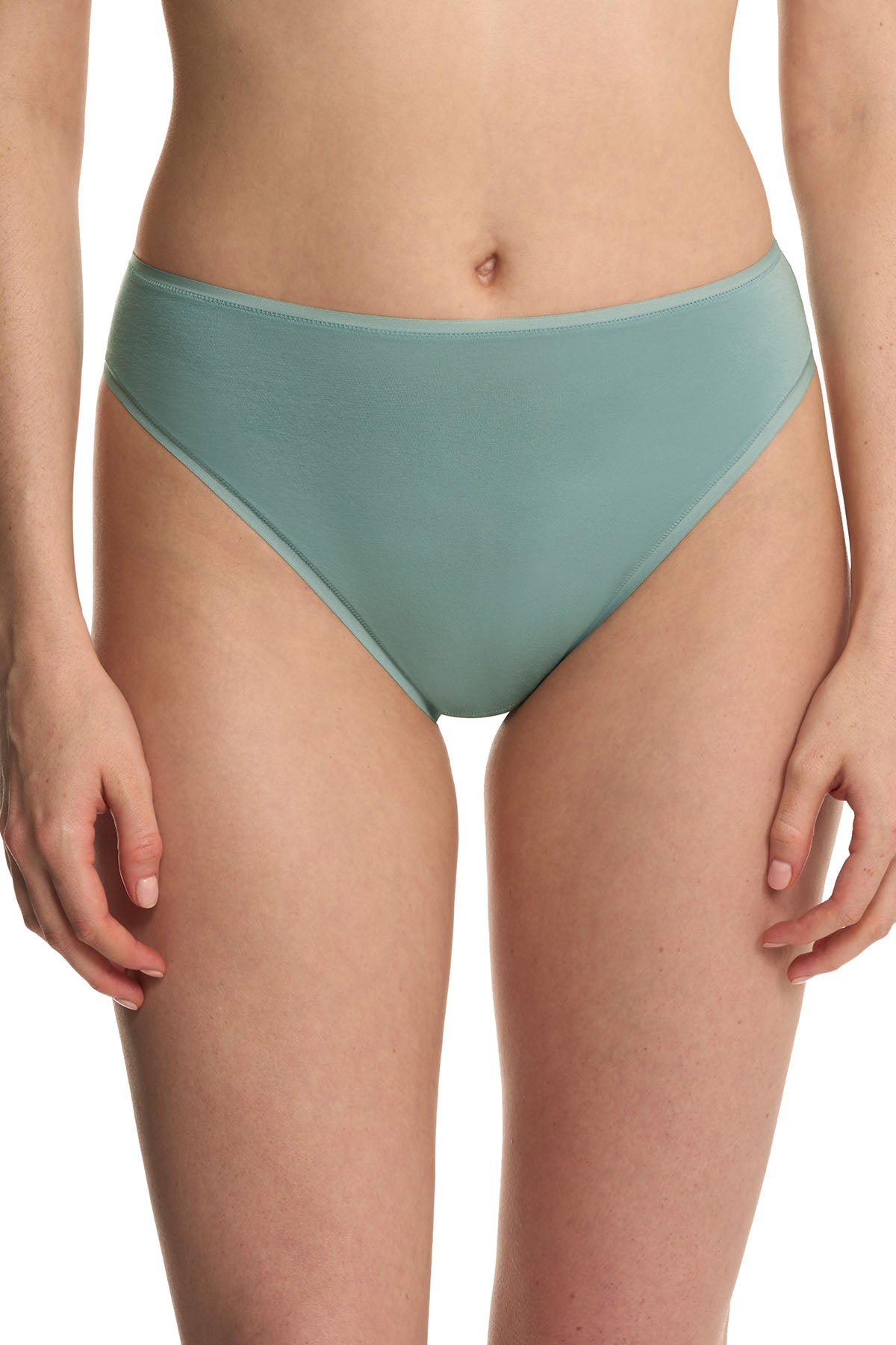 Natori Bliss Bare Cotton High Cut Brief