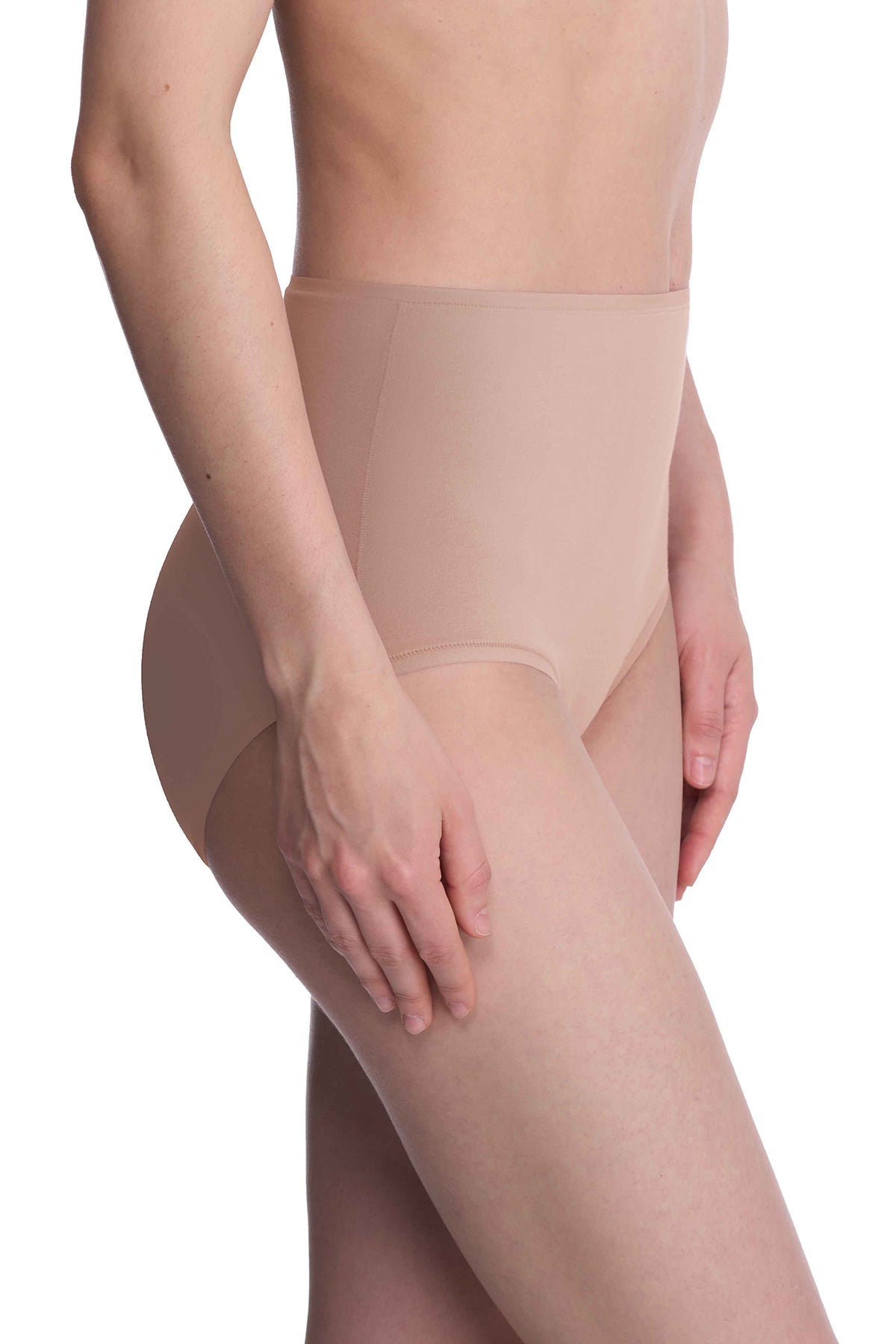 Natori Bliss Bare Cotton High Waist Brief