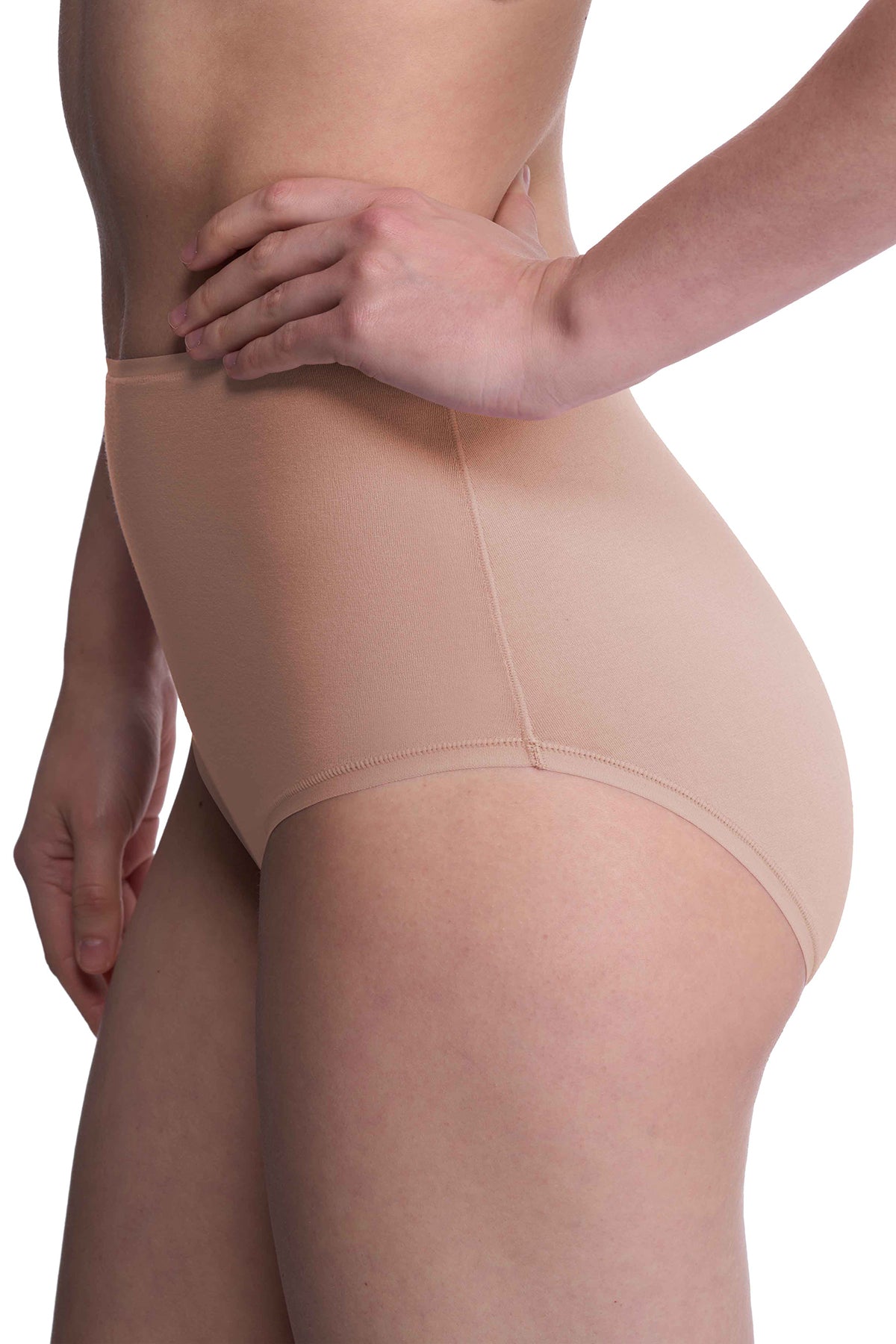 Natori Bliss Bare Cotton High Waist Brief