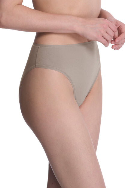 Natori Bliss Bare Cotton High Cut Brief
