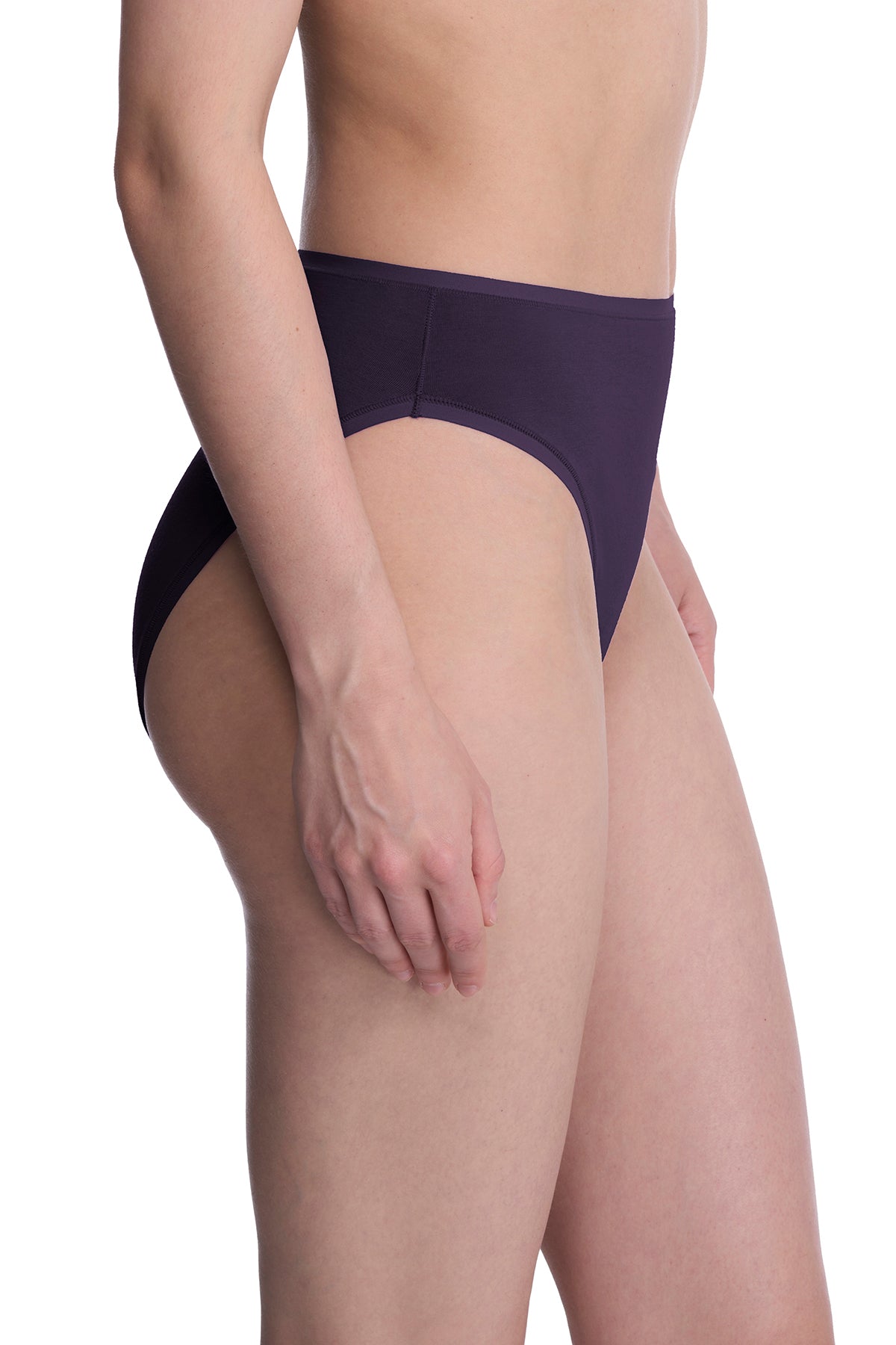 Natori Bliss Bare Cotton High Cut Brief