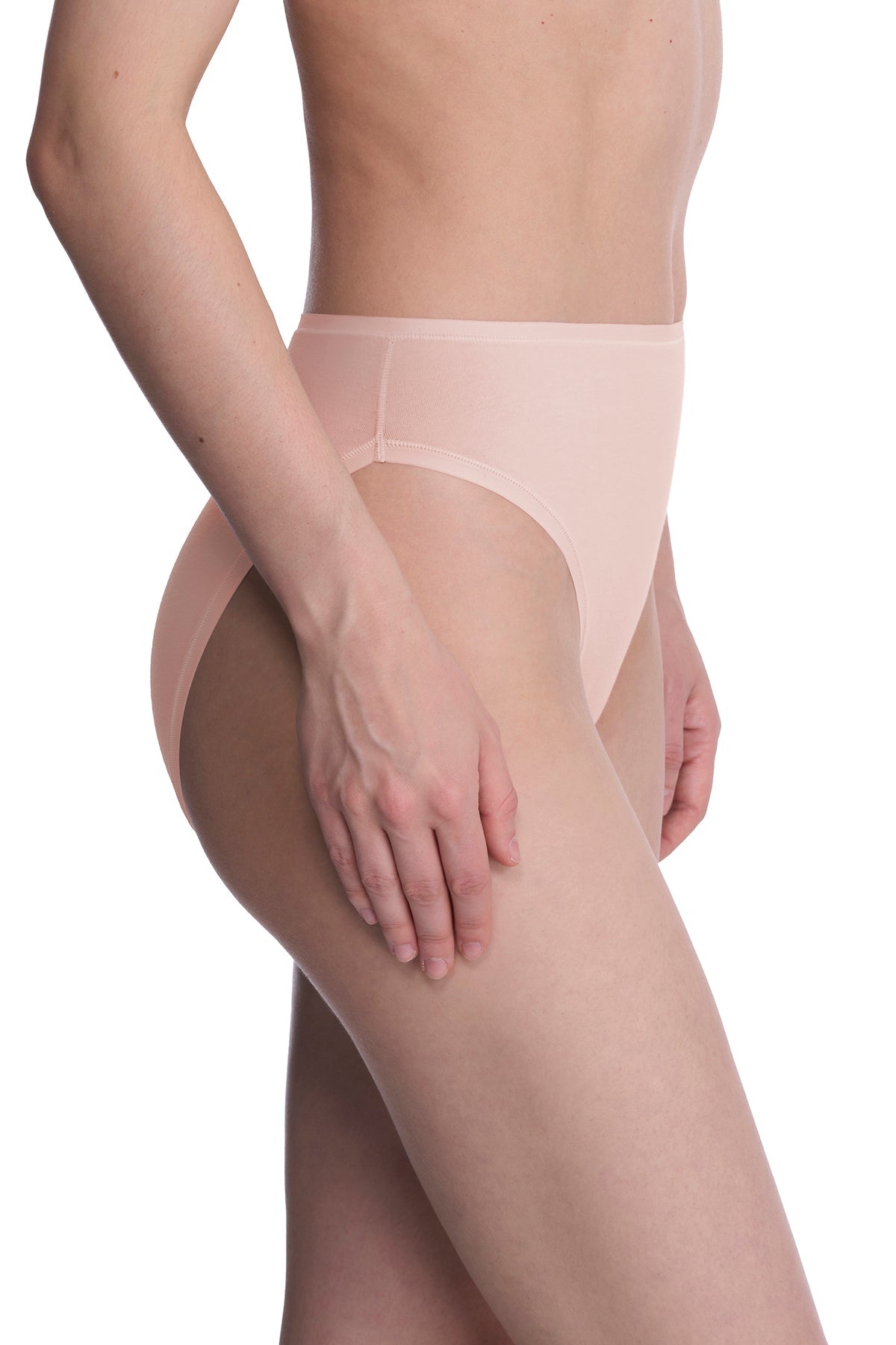 Natori Bliss Bare Cotton High Cut Brief