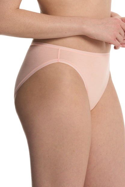 Natori Bliss Bare Cotton High Cut Brief