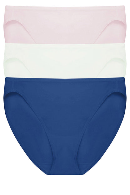 Natori Bliss Bare Cotton Bikini 3-Pack