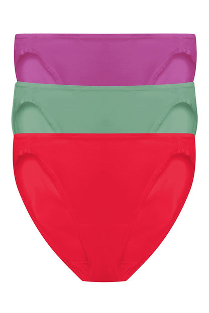 Natori Bliss Bare Cotton Bikini 3-Pack