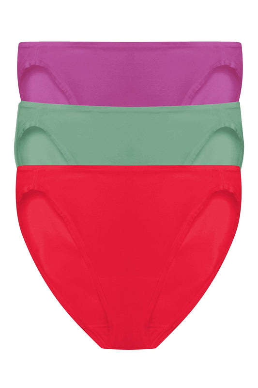Natori Bliss Bare Cotton Bikini 3-Pack