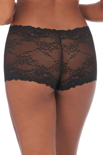 Natori Buy Heavenly Lace Boyshort in Black Online