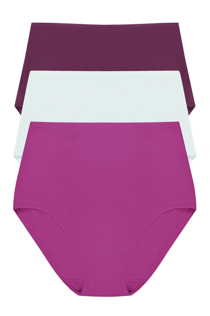 Natori Bliss Bare Cotton High Waist Brief 3-Pack