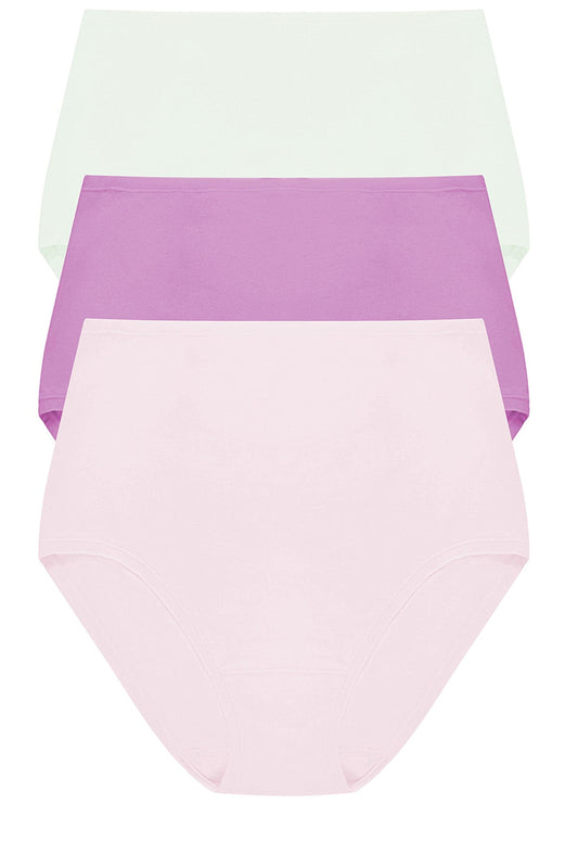 Natori Bliss Bare Cotton High Waist Brief 3-Pack