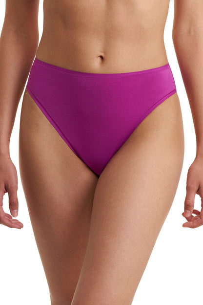 Natori Bliss Bare Cotton High Cut Brief 3-Pack