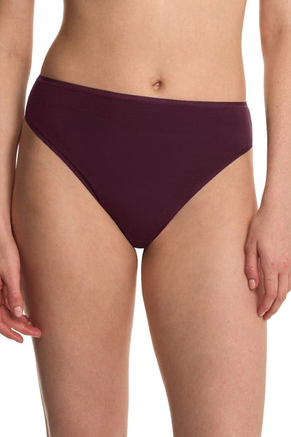 Natori Bliss Bare Cotton High Cut Brief 3-Pack