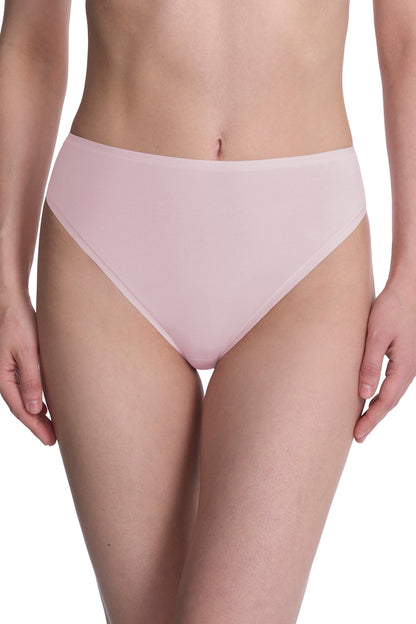 Natori Bliss Bare Cotton High Cut Brief 3-Pack