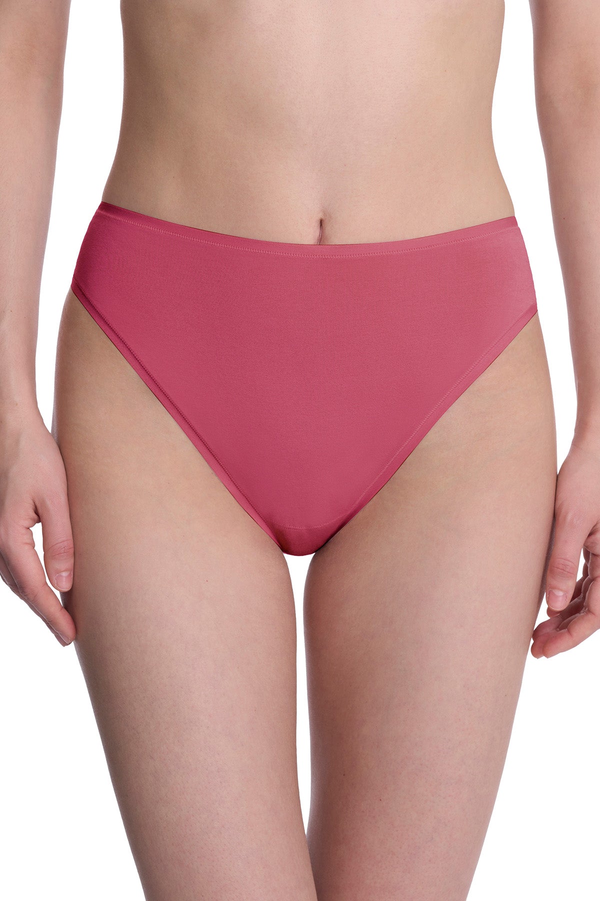 Natori Bliss Bare Cotton High Cut Brief 3-Pack