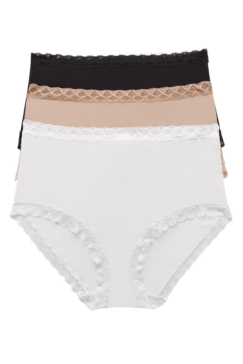 Natori Buy Bliss Full Brief 3 Pack in Black/Café/White Online