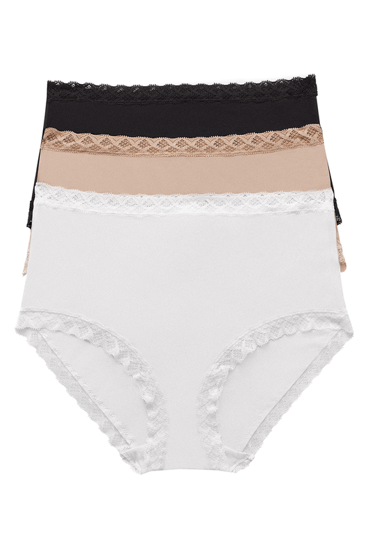 Natori Buy Bliss Full Brief 3 Pack in Black/Café/White Online