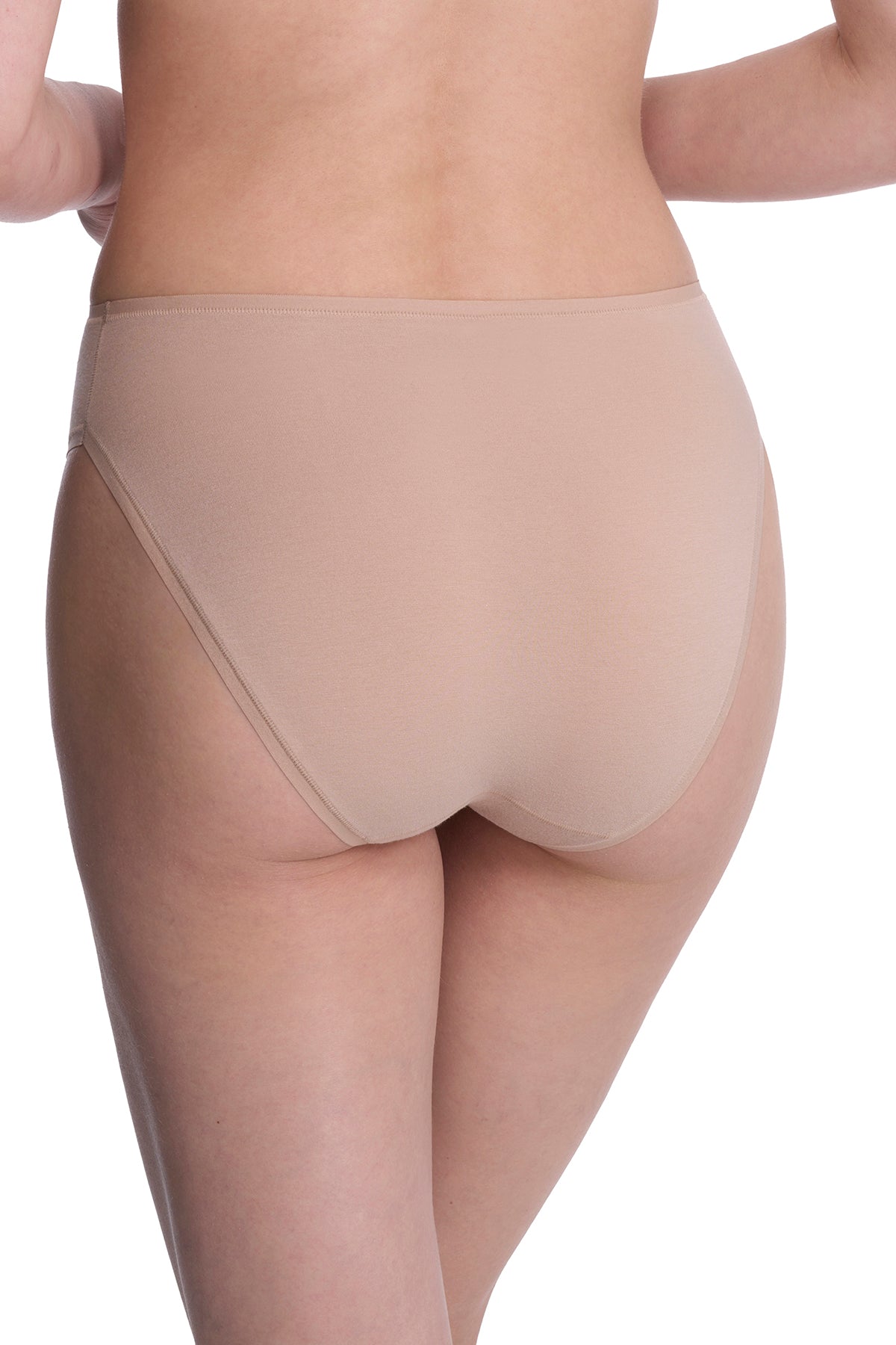 Natori Bliss Bare Cotton High Cut Brief 3-Pack