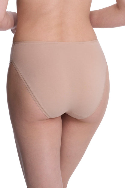 Natori Bliss Bare Cotton High Cut Brief 3-Pack