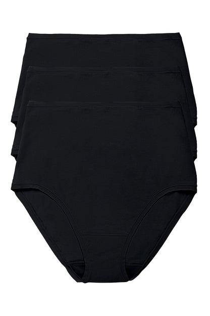 Natori Bliss Bare Cotton High Waist Brief 3-Pack