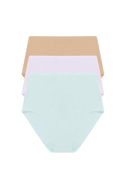 Natori Bliss Bare Cotton High Waist Brief 3-Pack