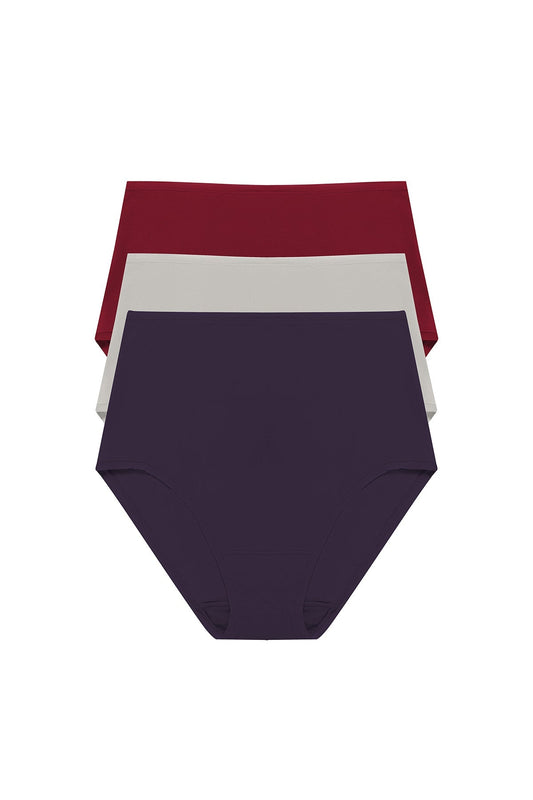 Natori Bliss Bare Cotton High Waist Brief 3-Pack