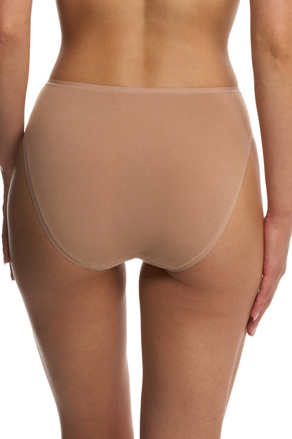 Natori Bliss Bare Cotton High Cut Brief 3-Pack