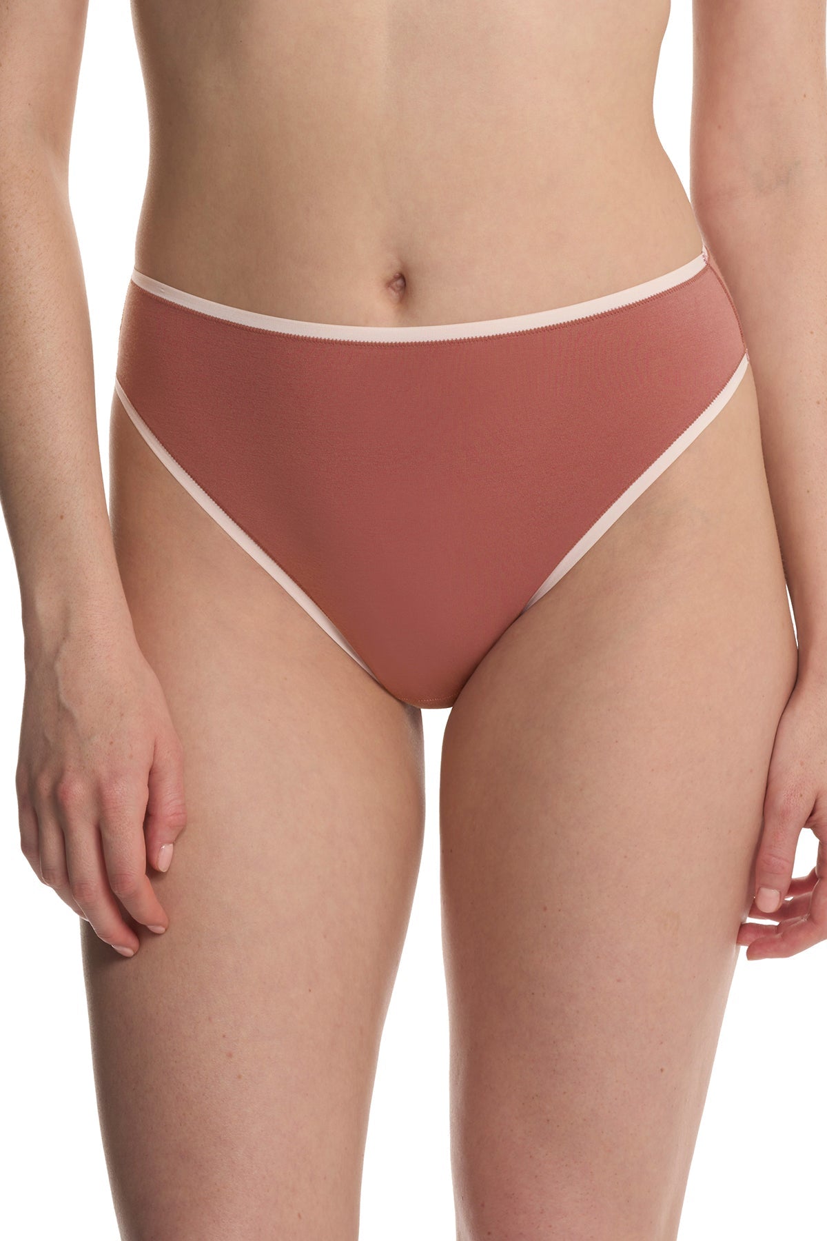 Natori Bliss Bare Cotton High Cut Brief 3-Pack