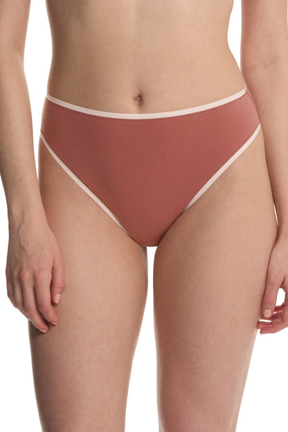 Natori Bliss Bare Cotton High Cut Brief 3-Pack