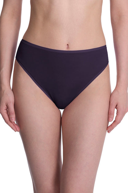 Natori Bliss Bare Cotton High Cut Brief 3-Pack