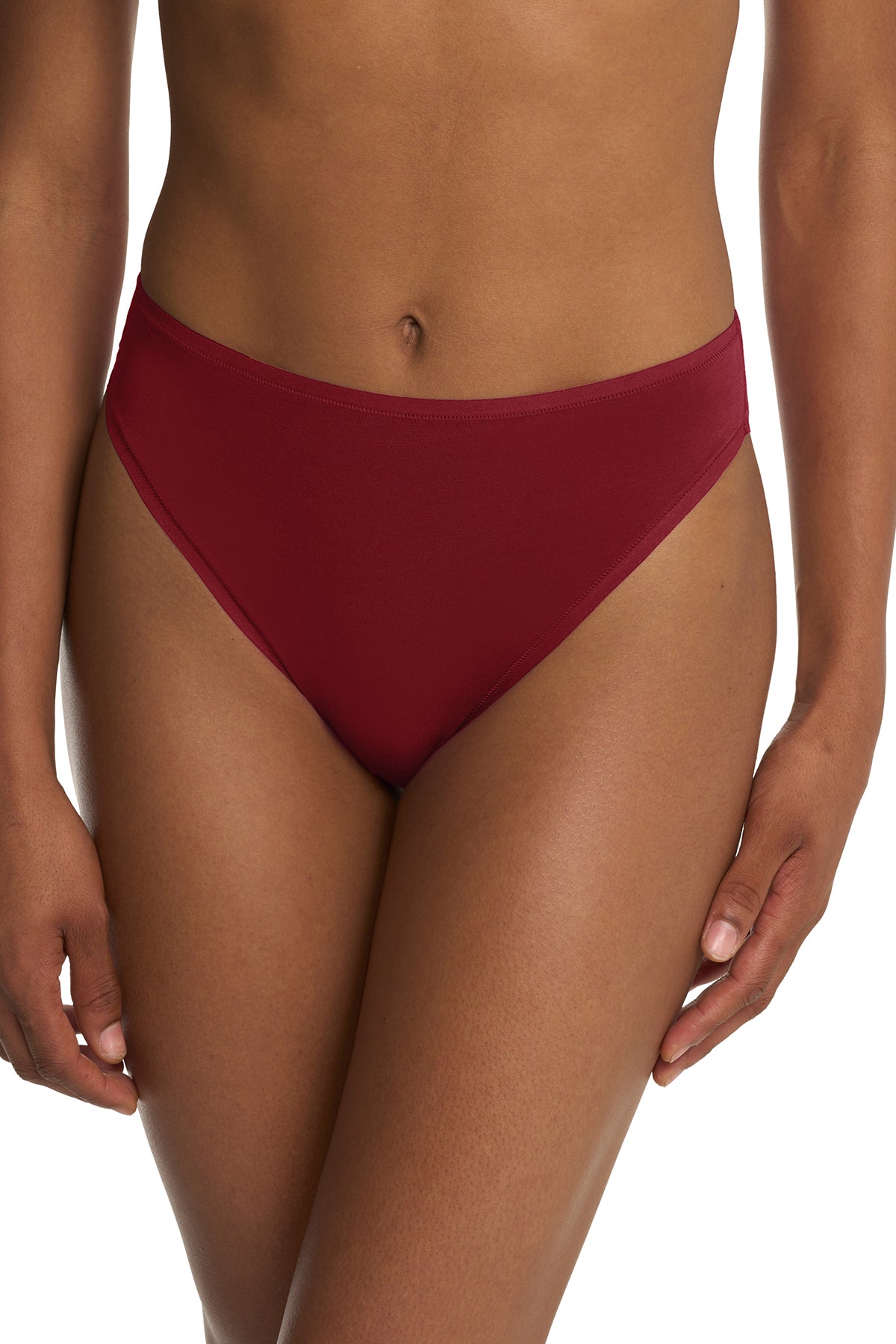 Natori Bliss Bare Cotton High Cut Brief 3-Pack