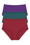 Dark Wisteria/Emerald Blue/Deep Rouge