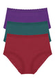 Dark Wisteria/Emerald Blue/Deep Rouge