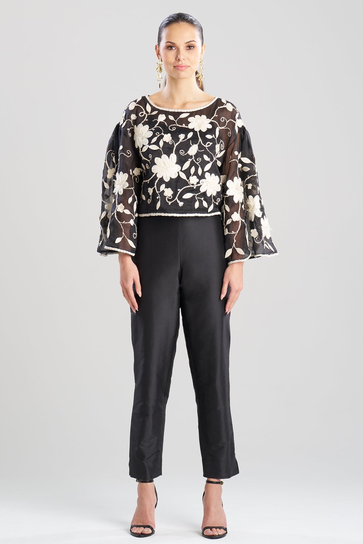 Natori Couture Piña Embellished Top