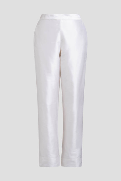 Natori Couture Silk Dupioni Tapered Pants