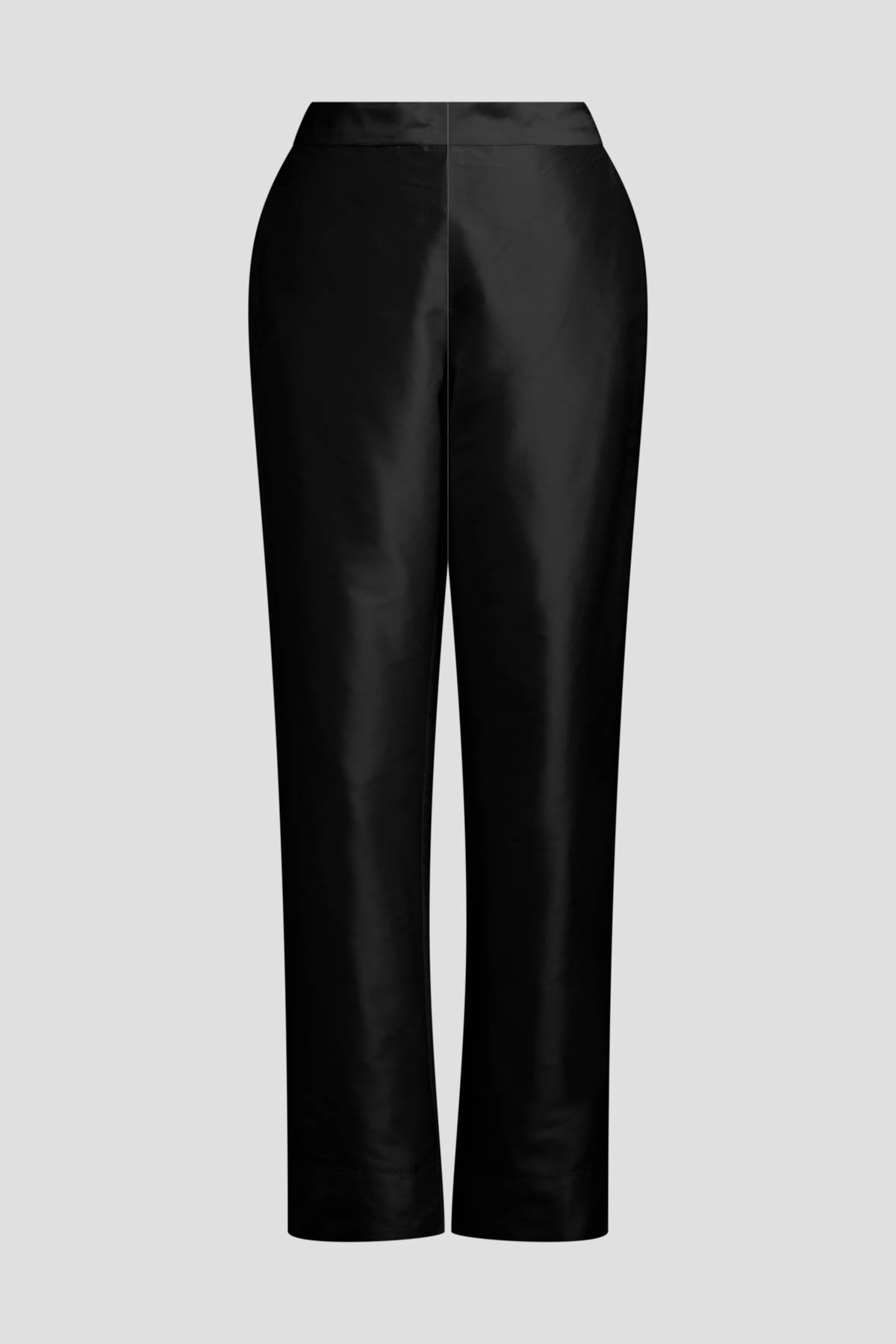 Natori Couture Silk Dupioni Tapered Pants