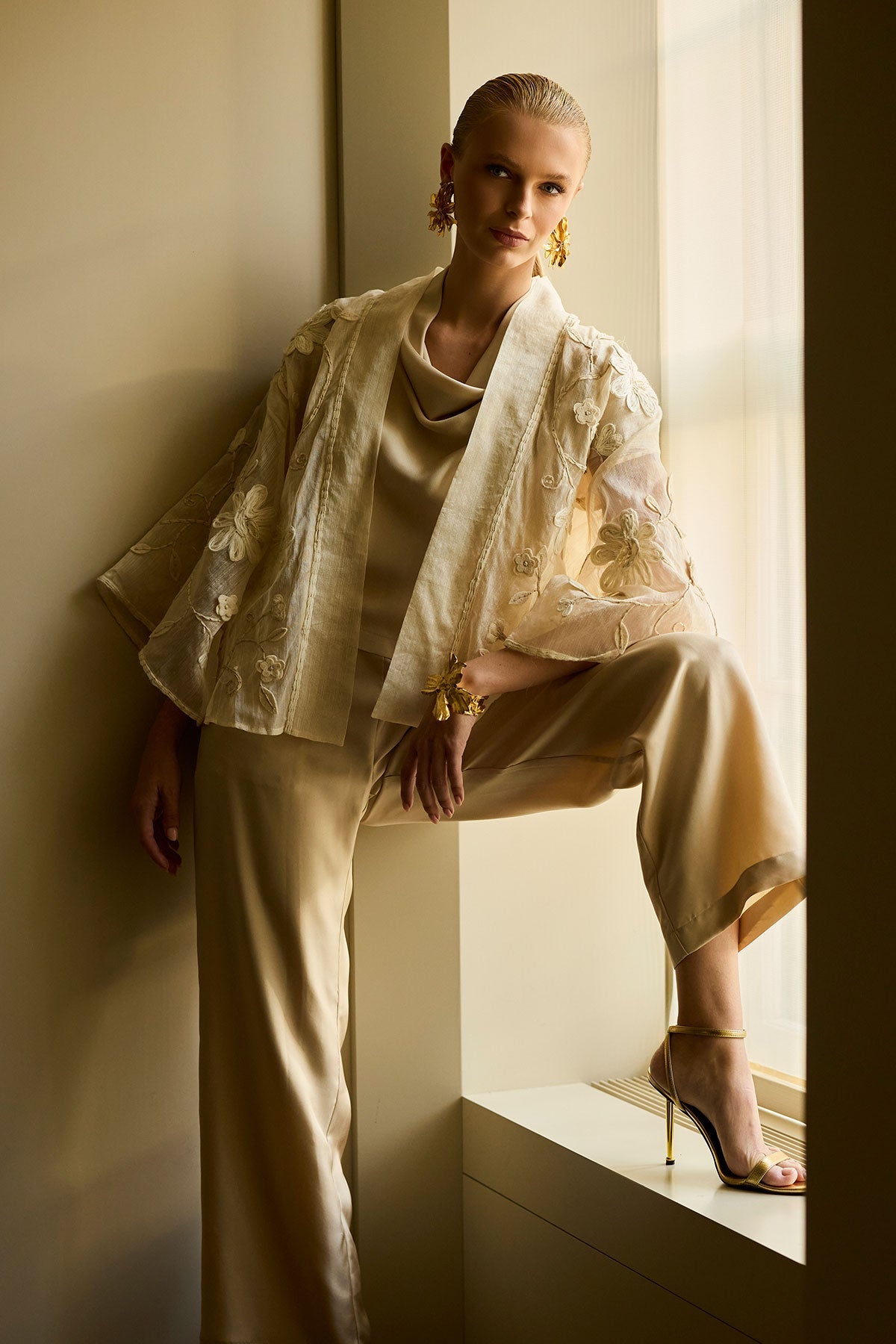 Natori Couture Piña Embellished Jacket