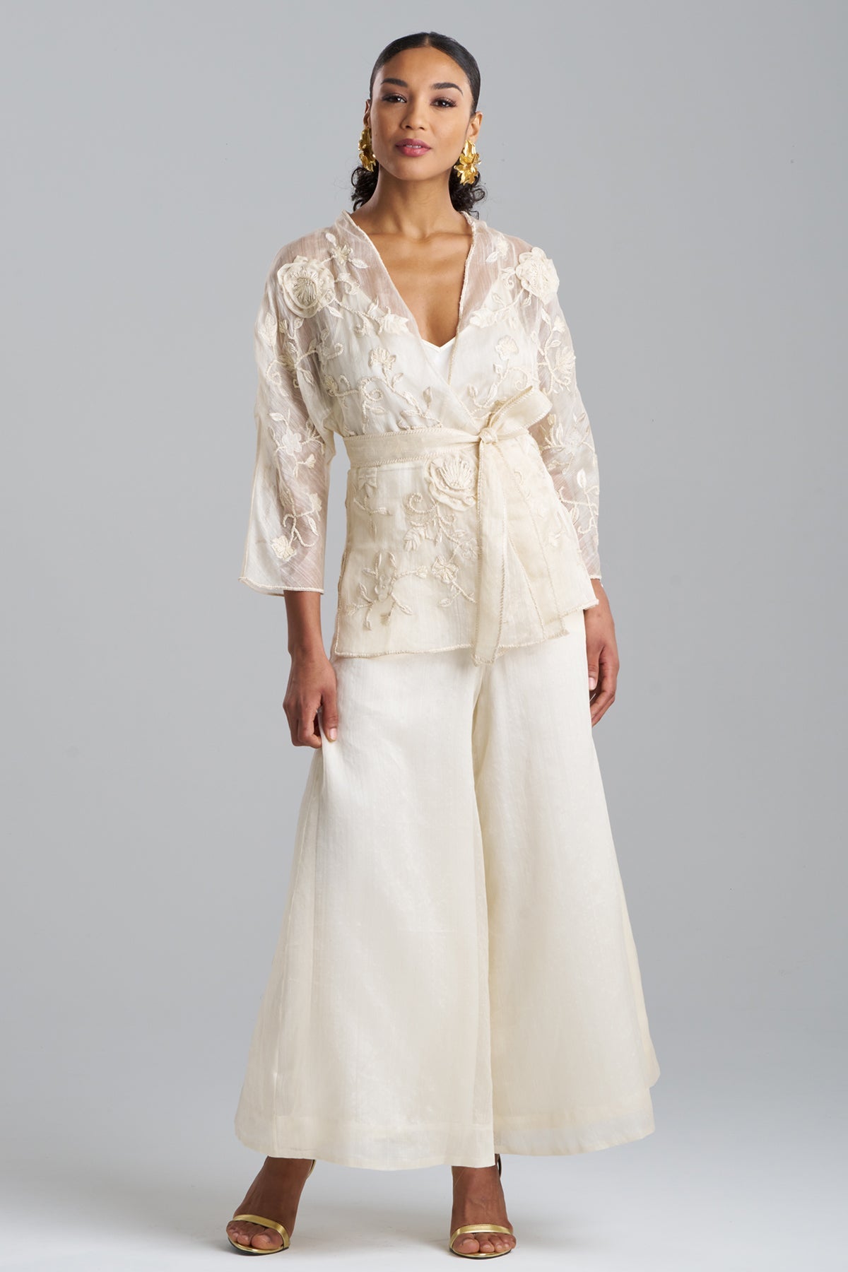 Natori Couture Piña Belted Jacket